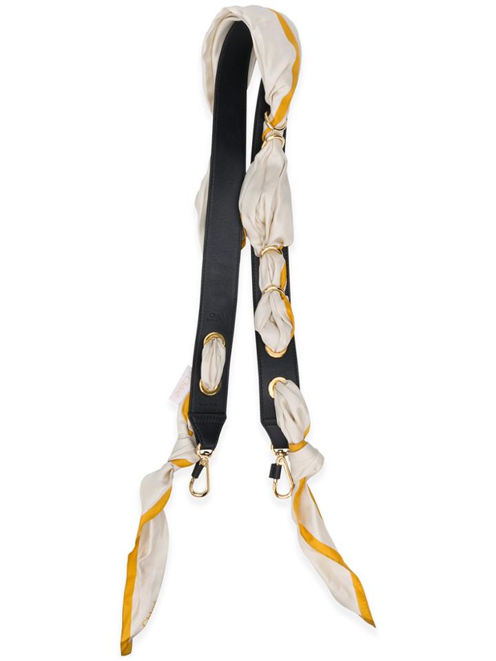 Chloé Pull Through Scarf Bag Strap - Nude & Neutrals