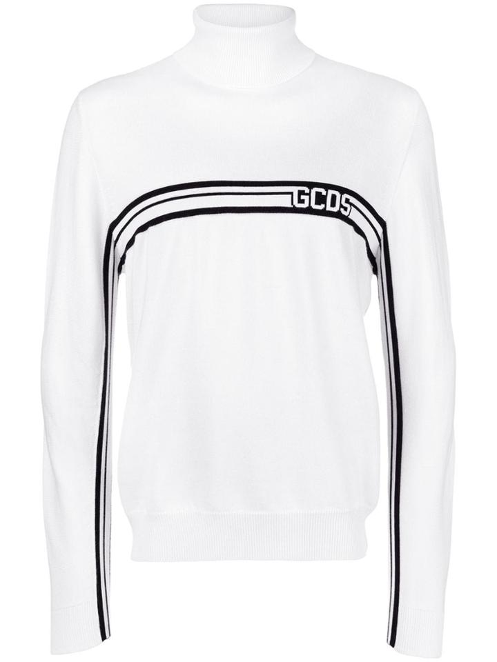 Gcds Turtleneck Sweater - White
