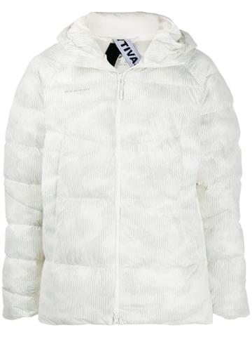 Mammut Striped Down Jacket - White