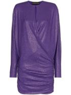 Alexandre Vauthier Wrap Mini Dress - Pink & Purple