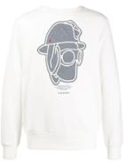 G-star Raw Research Printed Crew Neck Sweater - White