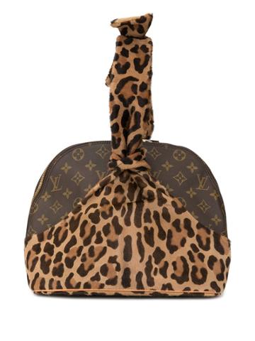 Louis Vuitton Vintage Azzedine Alaia Leopard Alma Hand Bag - Brown