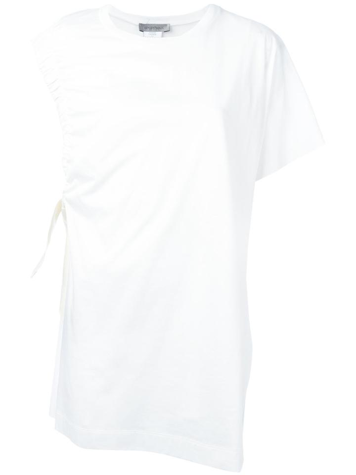 Sportmax - Oversized T-shirt - Women - Silk/cotton - M, Women's, White, Silk/cotton