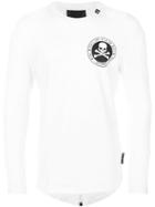 Philipp Plein Long Sleeved Biker T-shirt - White
