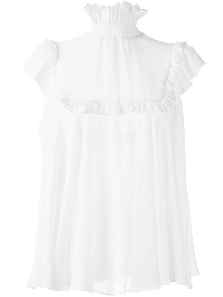 Giamba Ruffle Neck Blouse