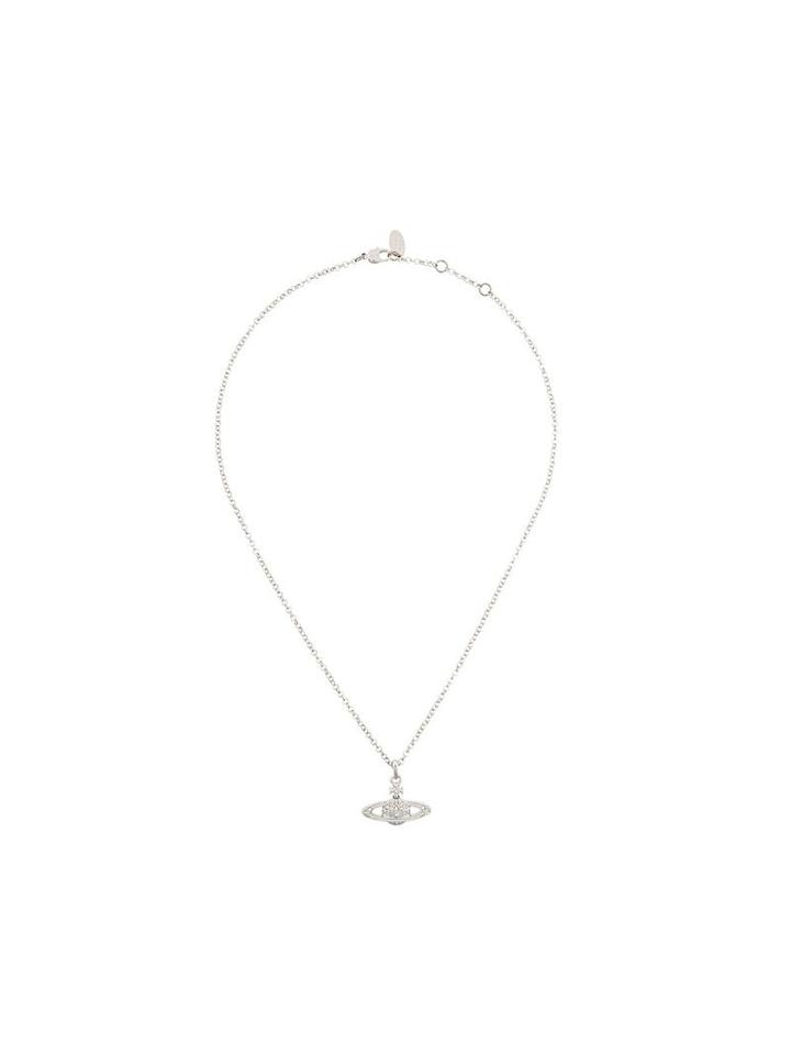 Vivienne Westwood Saturn Pendant Short Necklace, Adult Unisex, Metallic