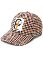 Prada Check Pattern Cap - Neutrals