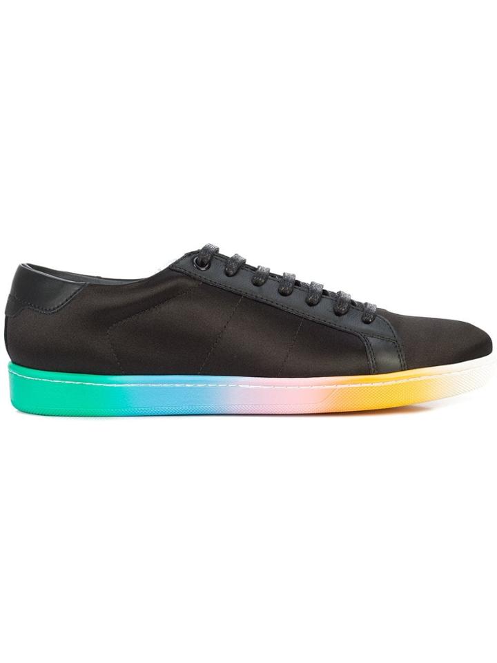 Saint Laurent Sl/06 Gradient Sole Sneakers - Black