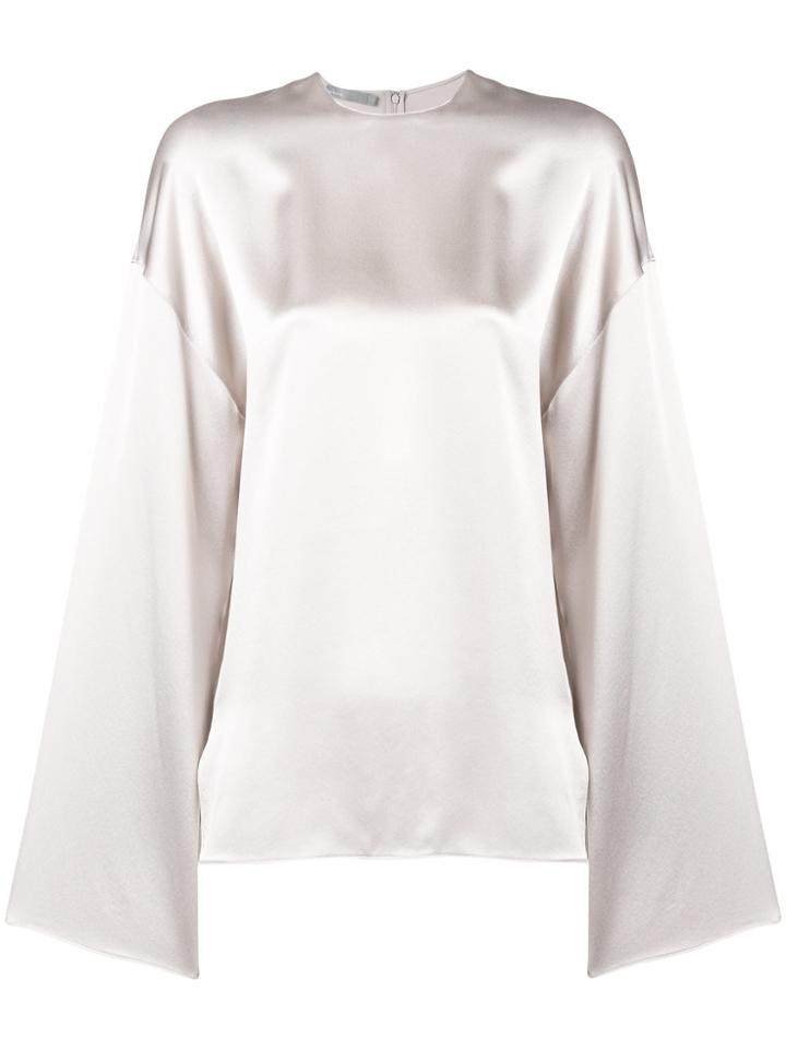 Vince Satin Blouse - Nude & Neutrals