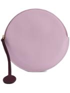 Roksanda Flat Drum Clutch, Women's, Pink/purple, Calf Leather/polyamide/polyurethane