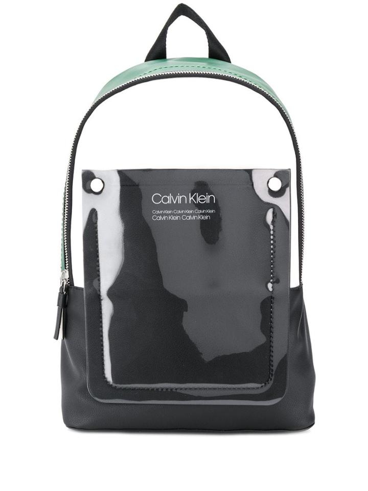 Calvin Klein Colour-blocked Backpack - Black