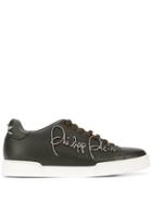 Philipp Plein Low-top Logo Sneakers - Green