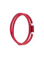 Tateossian Woven Bracelet, Men's, Red