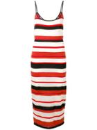 Cashmere In Love Striped Dress - Red