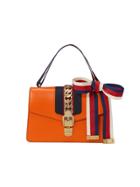 Gucci Sylvie Gg Web Shoulder Bag - Yellow & Orange
