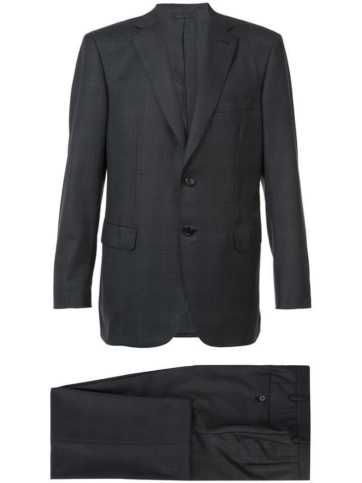 Brioni - Notched Lapel Two-piece Suit - Men - Wool - 56, Grey, Wool