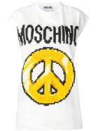 Moschino Logo Print Tank Top - White
