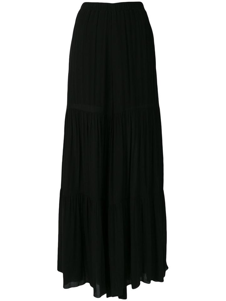 Roberto Collina Long Flared Trousers - Black