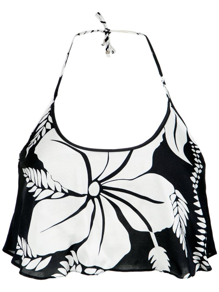 Amir Slama Floral Print Cropped Top - Unavailable