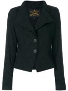 Vivienne Westwood Anglomania Wide Lapel Fitted Jacket - Black
