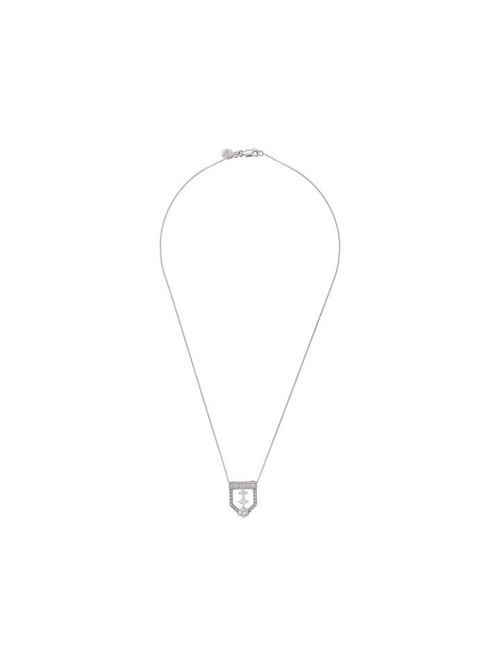 V By Laura Vann Lochrie Pendant Necklace - Silver
