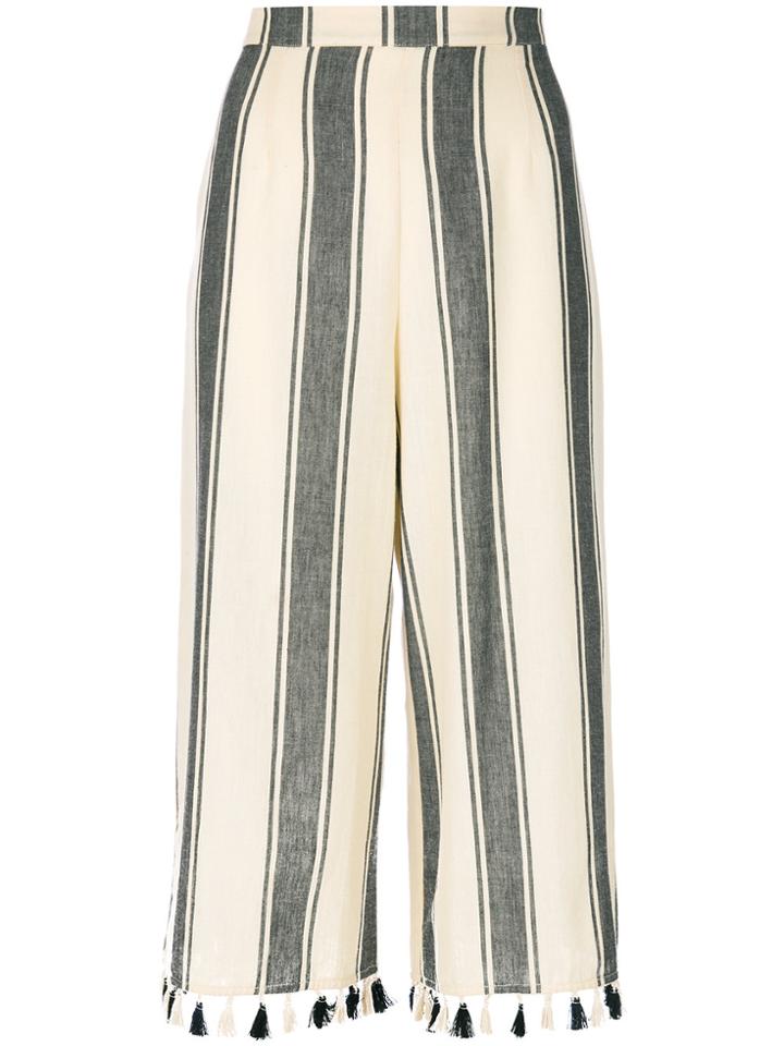 Dodo Bar Or Striped Tassel Trousers - Black