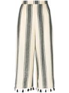 Dodo Bar Or Striped Tassel Trousers - Black