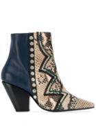 Toga Pulla Zig-zag Ankle Boots - Blue