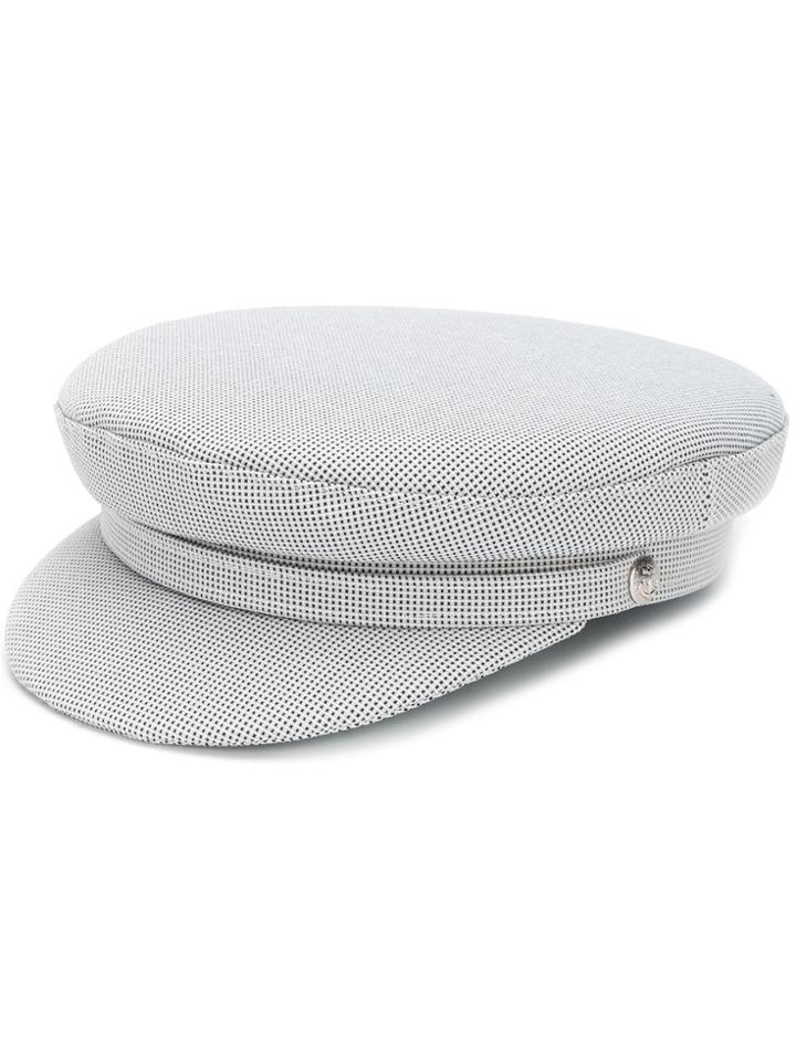 Manokhi Round Brim Hat - White