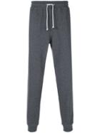 Brunello Cucinelli - Drawstring Tapered Track Pants - Men - Cotton/polyamide - L, Grey, Cotton/polyamide