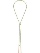 Carolina Bucci Green Money Charm Yellow Gold Lucky Necklace