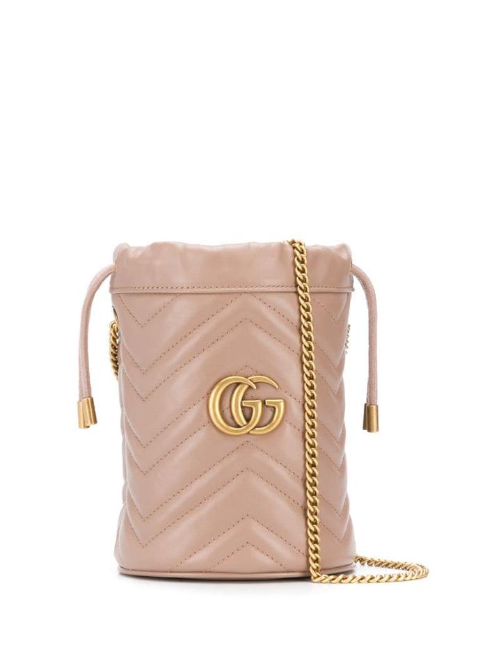Gucci Mini Gg Marmont Bucket Bag - Neutrals