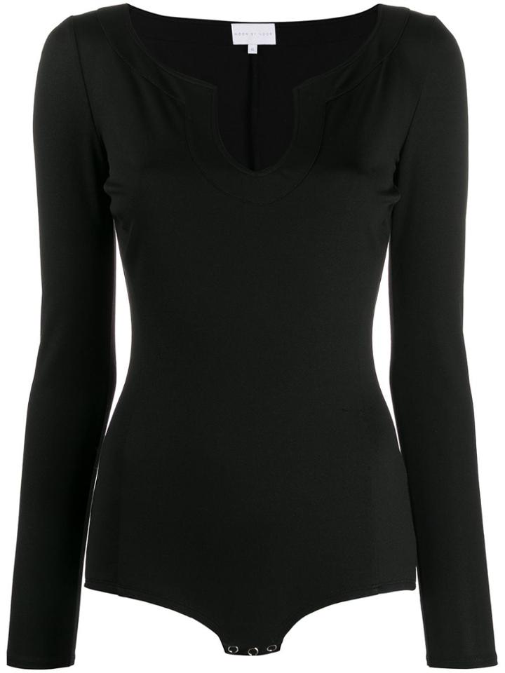 Noon By Noor Alameda Fitted Bodysuit - Black