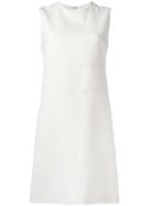 Courrèges - Sleeveless Dress - Women - Silk/acetate/cupro/wool - 34, White, Silk/acetate/cupro/wool