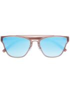 Le Specs Square Frame Sunglasses - Brown