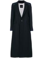 Each X Other Denim Back Single Breasted Coat - Black