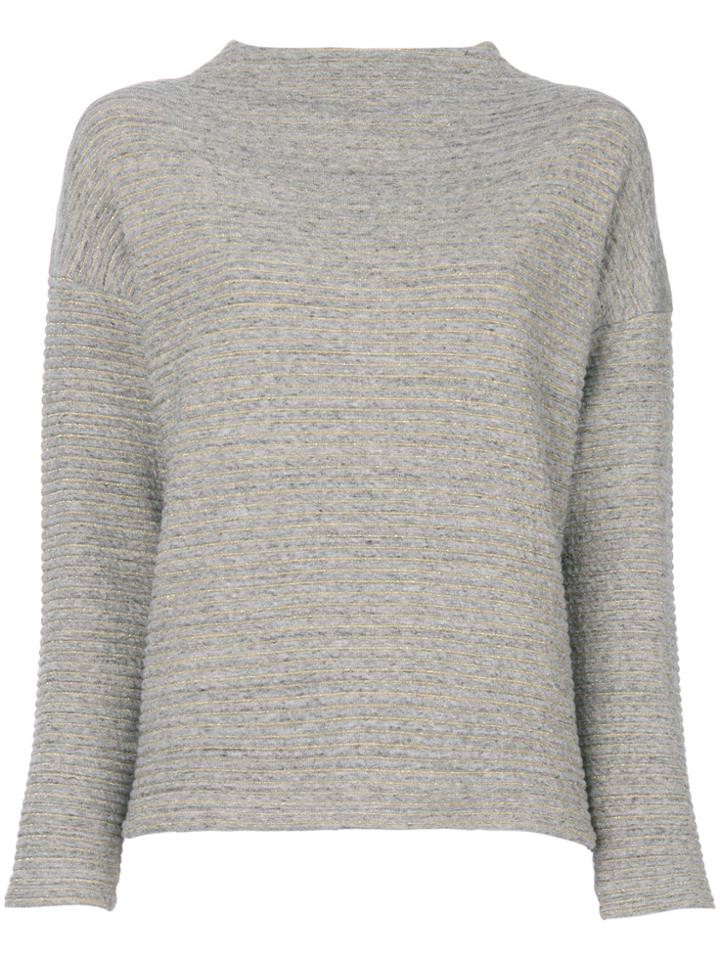 Bellerose Ribbed Knit Sweater - Grey