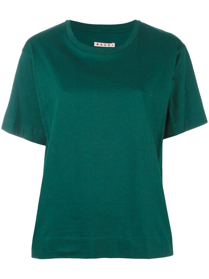 Marni Bogna T-shirt, Women's, Size: 40, Green, Cotton