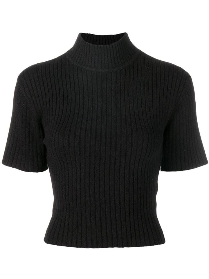 Staud Perfectly Fitted Sweater - Black