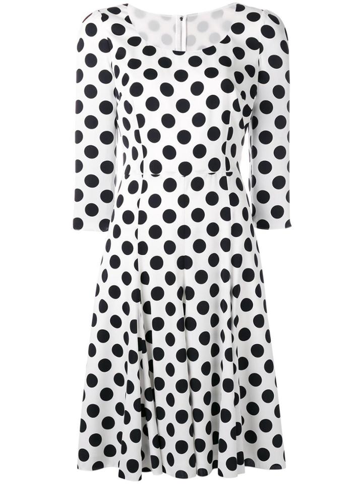 Dolce & Gabbana Polka Dot Dress - White