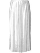 Dion Lee - Pleated Mid Skirt - Women - Polyester/spandex/elastane - 8, White, Polyester/spandex/elastane