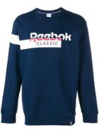 Reebok Logo Print Sweatshirt - Blue