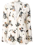 Forte Forte Floral Print Blazer - White