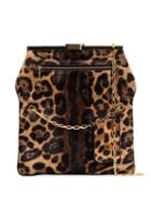 Bienen Davis Pm Leopard Print Haircalf Bag - Brown