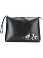 No21 Embellished Cats Clutch