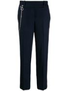 Ermanno Scervino Straight-leg Chain Detail Trousers - Blue