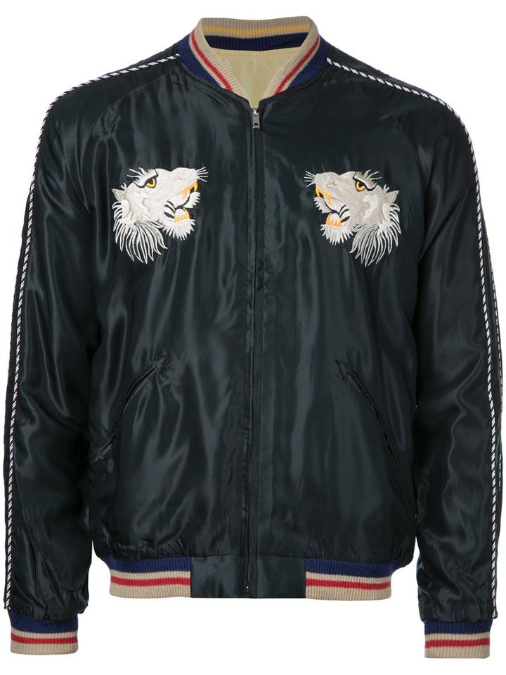 Tailor Toyo Suka Bomber Jacket, Men's, Size: Medium, Black, Acetate