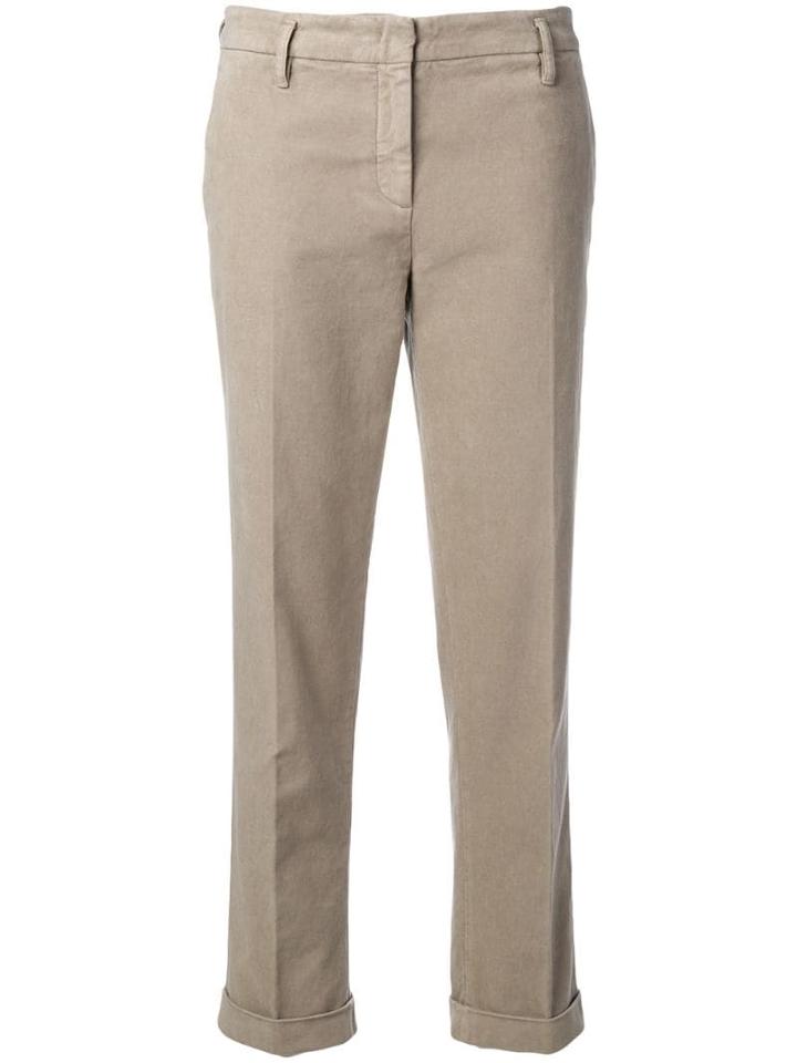 Aspesi Cropped Trousers - Neutrals