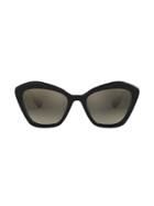 Miu Miu Eyewear Cat Eye Sunglasses - 1ab5o0 Black