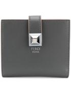 Fendi Classic Stud Wallet - Grey